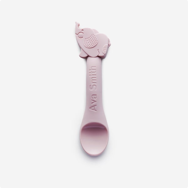 Personalised Baby Feeding Spoon / Baby Led Weaning Spoon / Silicone Baby Spoon / Customised Baby Gift/Cheap Baby Gift/Cheap Named Baby Gift