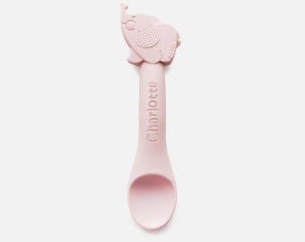 Personalised Baby Feeding Spoon / Baby Led Weaning Spoon / Silicone Baby Spoon / Customised Baby Gift/Cheap Baby Gift/Cheap Named Baby Gift