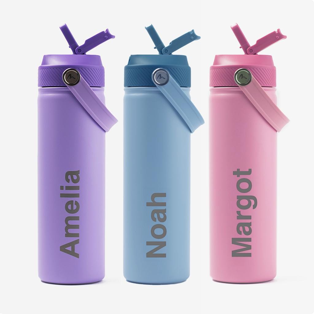 Botella de acero inoxidable personalizada de 750 ml/Botella de agua para  niños personalizada/Botella de bebida para niños con nombre/Botella de agua  escolar con nombre/Regalo económico para niños - Etsy México, image size:1024x1024