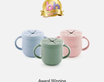 Personalised Silicone Snack Pot/Toddler Xmas/Toddler Gift/Baby Weaning/Baby Led Weaning/Infant Snack Pot/Cheap Toddler Gift/BPA Free pot
