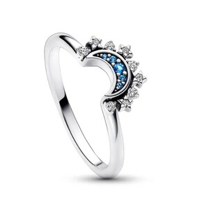 Bague étoile soleil lune, bague soleil lune assortie, ensemble de bagues étoile lune, bagues pureté, bagues d'amitié, bagues BFF, bagues mère fille, bagues amour image 5