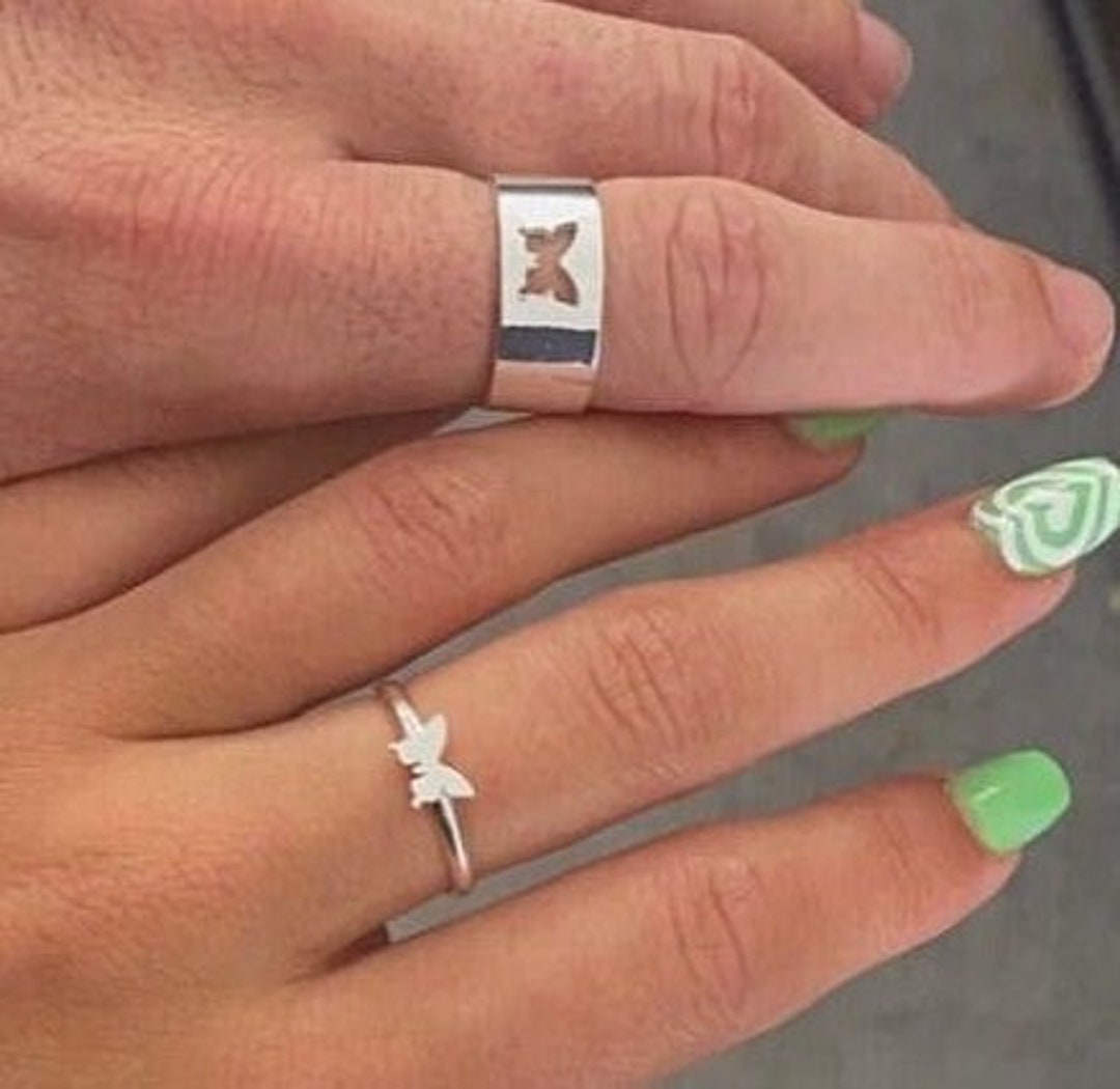 Butterfly ring sale his and hers