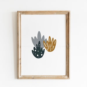 Boys Nursery Prints, dino foot prints, plants wall art, Boys Room Prints, Boho Nursery Wall Art