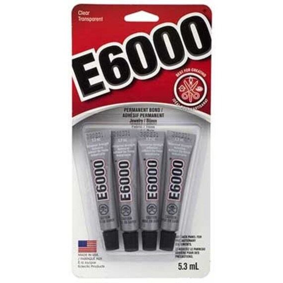 E 6000 Glue Jewelry And Beading Glue Clear Mini Glue Tubes Etsy Canada
