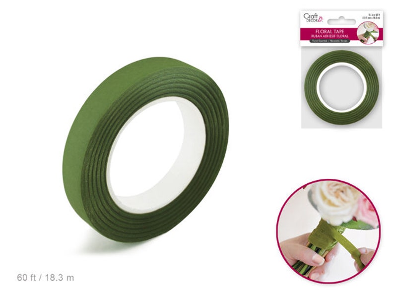 Floral Tape, Moss Green Floral Tape, Fake Flower Supplies, Floral Supplies, DIY Centerpieces