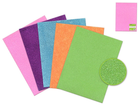 Glitter Foam Sheets, Craft Supplies and Tools, Paper & Party