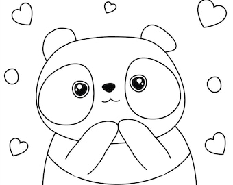Dibujos para colorear de pandas (10)