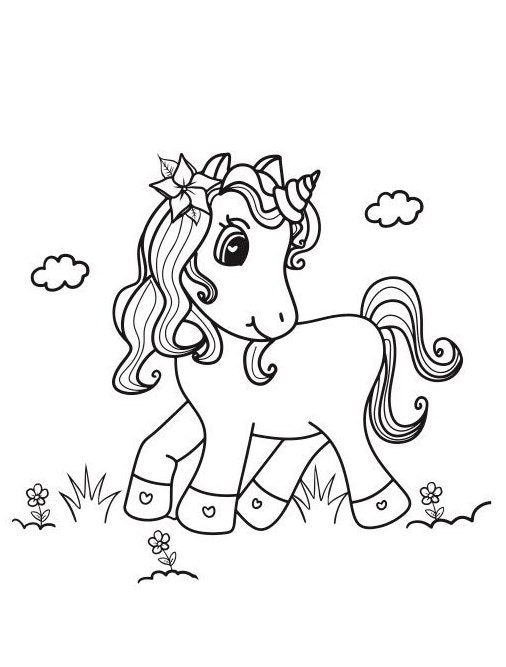 YOYTOO Unicorn Coloring Pads Kit for Girls, Unicorn Coloring Book with 60  Coloring Pages and 16 Colored Pencils for Drawing Painting, Travel Coloring