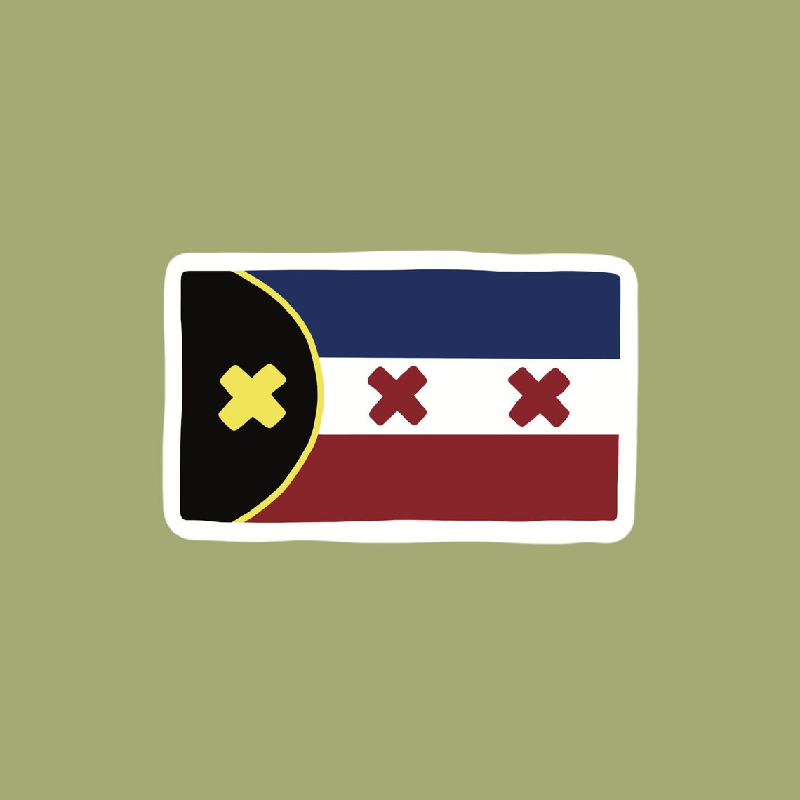 L'Manberg Flag Handmade Sticker DSMP Minecraft Sticker Etsy