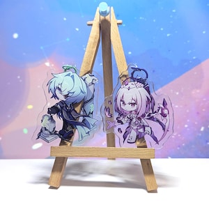 HSR 2.5in Anaxa/Castorice double-sided acrylic keychain charm