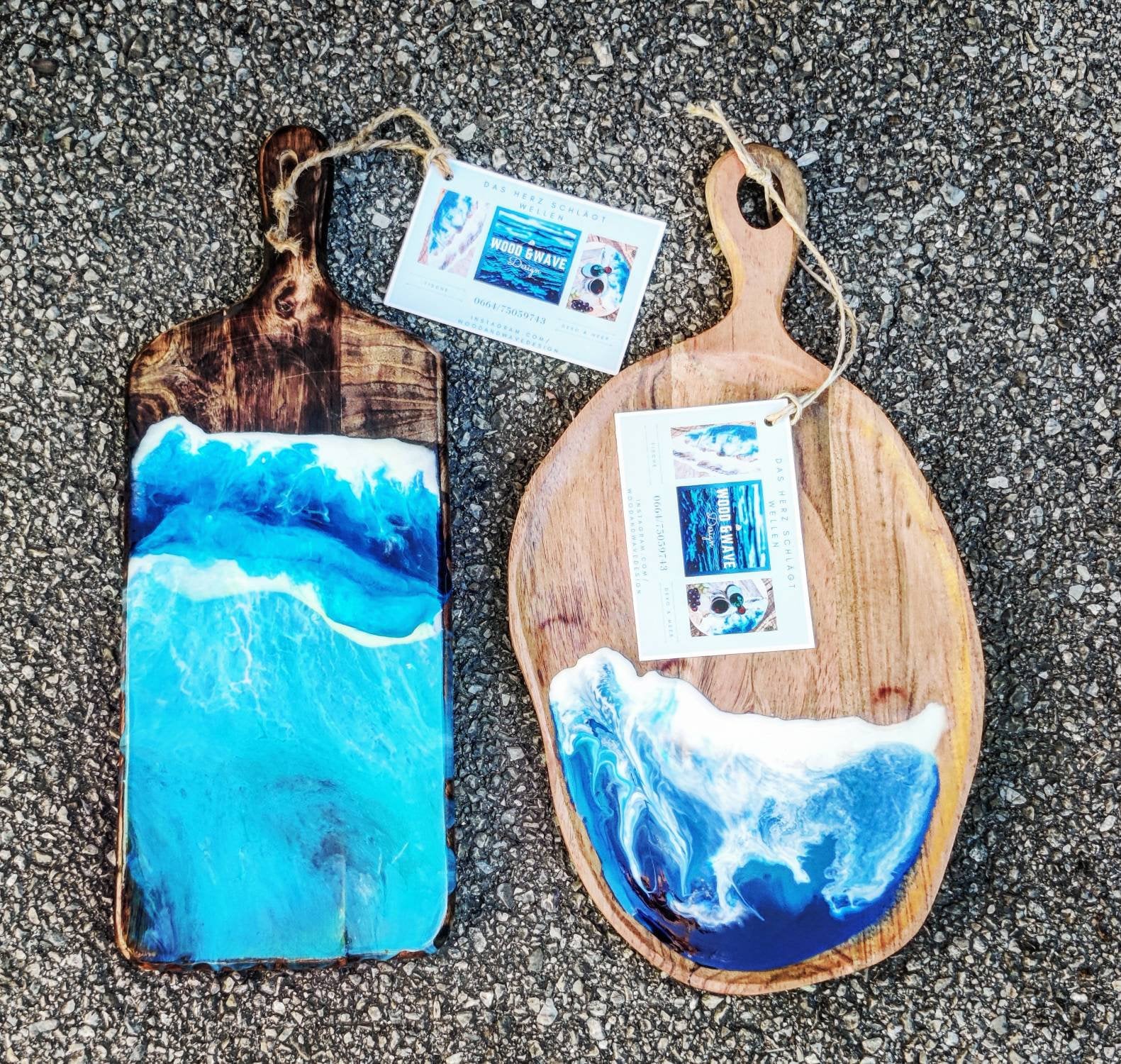Cutting board with epoxy resin Etsy