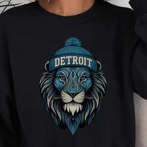 Detroit Football Crewneck Sweatshirt | Gildan Heavyweight NFL Game Day Shirt | Unisex Tailgate Gear Apparel