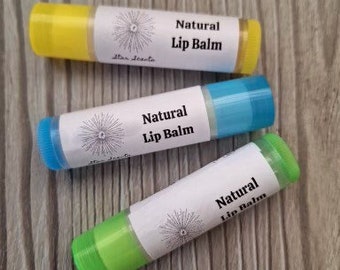 Natural lip balms x 2 | Unflavoured lip balms | No colour lip balms | Highly moisturising | Cruelty free | Recyclable tube | Cocoa & Shea