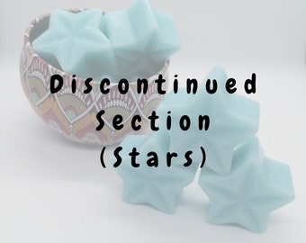 Discontinued soy wax melt stars | Wax melt clear out | Bargain Melts | Vegan | Eco-Friendly | Plastic free packaging | Highly fragranced
