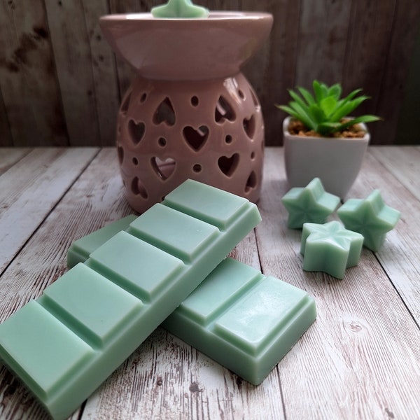 Peppermint & Eucalyptus highly scented soy wax melts | Vegan | Eco-Friendly | Cruelty free | Plastic free packaging | Highly fragranced