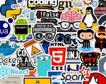 Programmer Stickers Vector SVG PNG Design Bundle Cricuit - Etsy