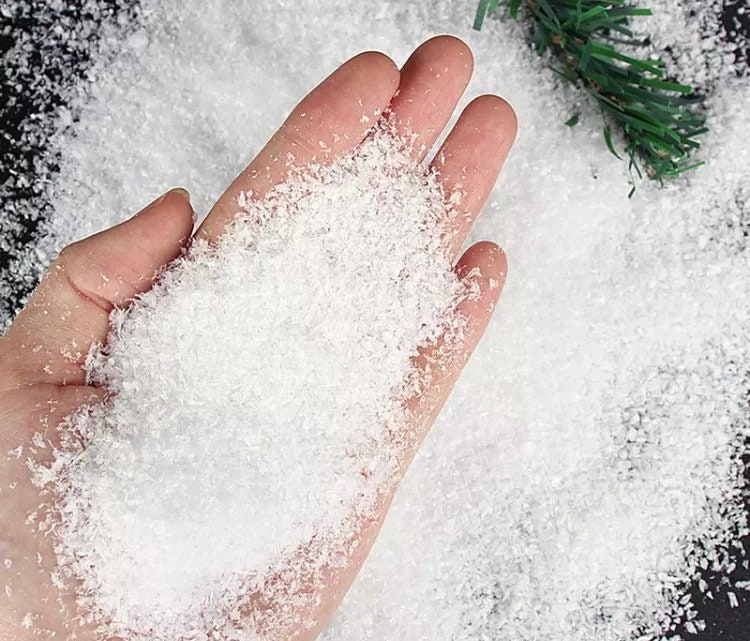 Artificial Snow Snowflakes 110mm Plastic Dry Snow Powder Etsy