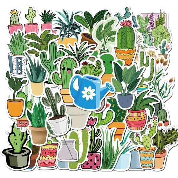 Cute Plants Stickers Pack
