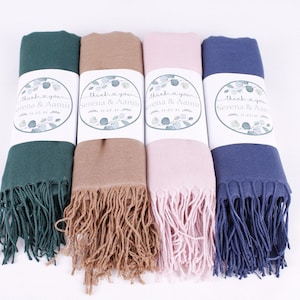 Châle pashmina coloré, châle bleu personnalisé, écharpe de mariage, châle de demoiselle d&#39;honneur, châle pashmina, châles pour mariage, écharpes châles de mariage