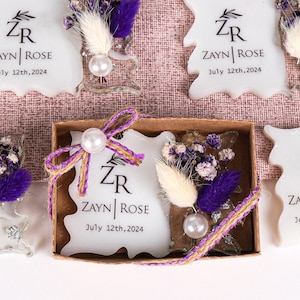 Epoxy Resin Magnet Wedding Favors, Wedding Favors for Guests in Bulk, Bridal Shower Favors, Birthday Magnet Favor, Shower Favors, Graduation
