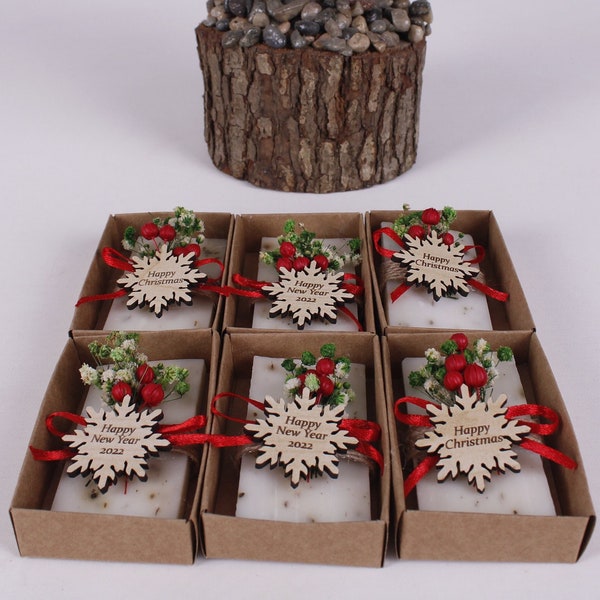 Christmas Scent Soap Favors| Personalized Christmas Gifts | Custom Christmas Favors | Christmas Table  | New Year Merry Christmas Favors