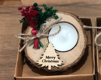 Christmas Gifts, Christmas Personalized Candle Favors, Christmas Rustic Favors, Happy New Year, Happy Holiday, Thanksgiving Custom Favors