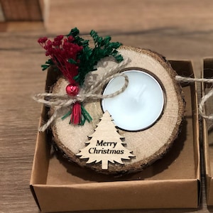 Christmas Gifts, Christmas Personalized Candle Favors, Christmas Rustic Favors, Happy New Year, Happy Holiday, Thanksgiving Custom Favors