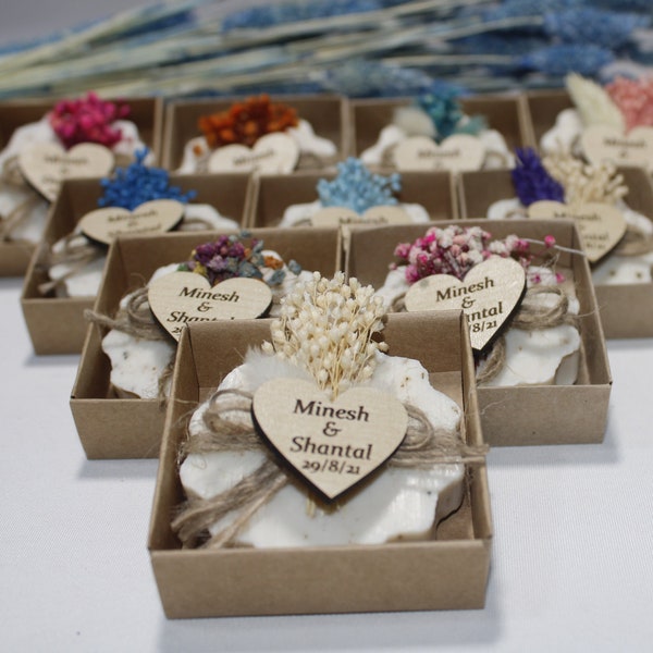 Personalized Wedding Favors for Guests | Bridal Shower Soap favors | Personalized Soap favors | Rustic Lavender Soap |Christmas Soap Favors