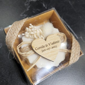 Wedding Scented Soap Bulk Personalized Favors for Guests Bridal Shower Soap favors Lavender Jasmine Rose Ocean Scents Floral Soap Favors image 5