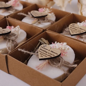 Personalized Scented Soap Wedding Favors for Guests | Bridal Shower Soap favors | Handmade Soap Favor | Floral Soap Favors  | Lavender Scent