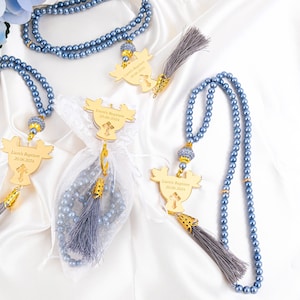 Personalized Baptism Rosary Beads, Christian Rosary Favors, First Communion, Confirmation Favors, Baby Religious Gifts, Christening Gifts