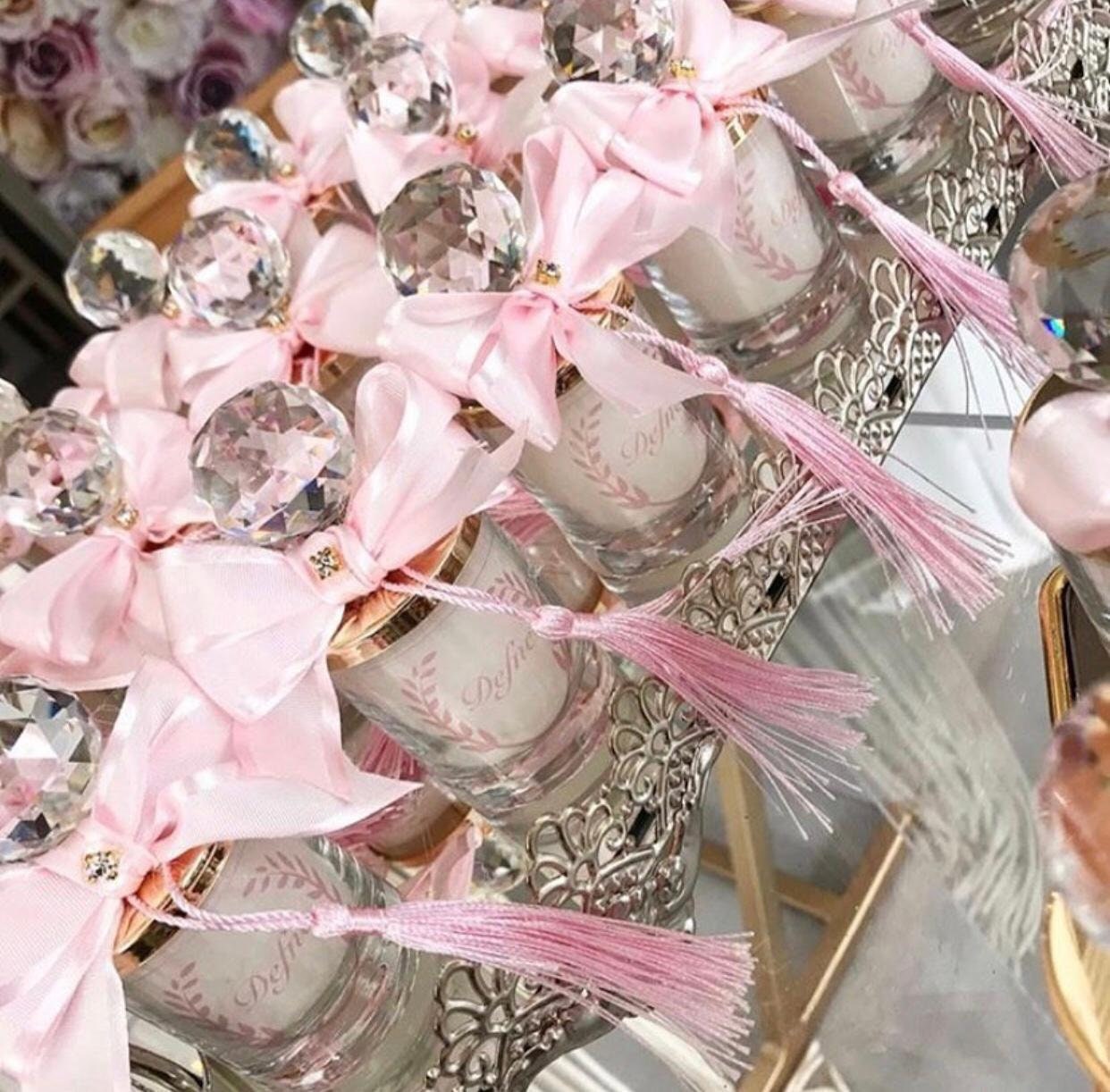 Luxury Baby Shower Favor Gel Candles Bridal Shower Favors Etsy