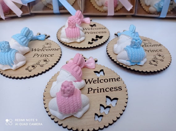 Custom Baby  Scented Stone Baby Shower Magnet Favors | Custom Baby Gifts | Baby Announcement | Birthday Magnet Favors | Giving Birth Favors