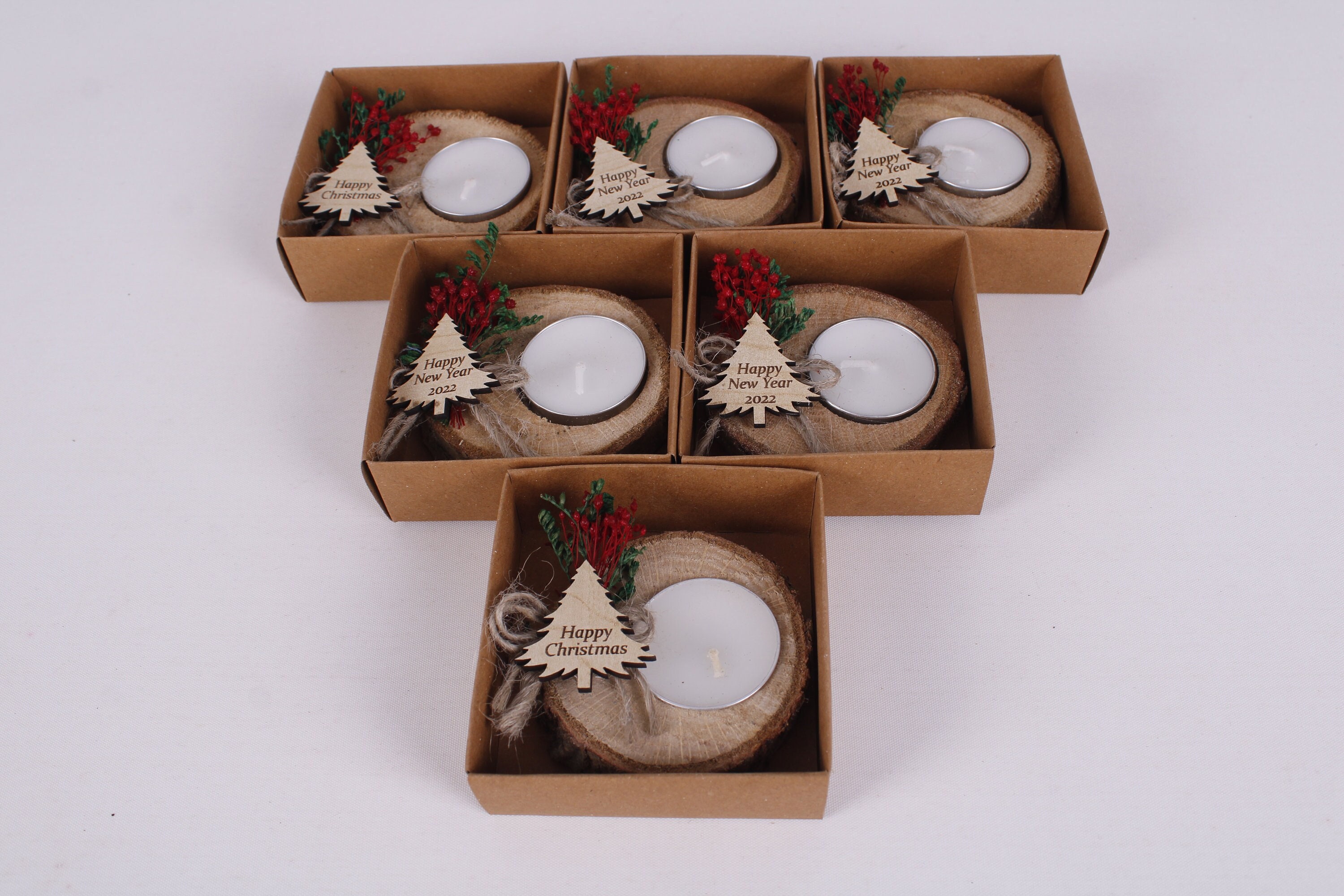 Christmas Personalized Candle Favors Christmas Gifts - Etsy UK