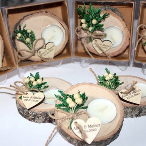 Wedding Party Favors for Guests in bulk Wedding Bulk Favors Wedding Rustic Favors Unique Favors Tealight Holders Thank You Favor image 7