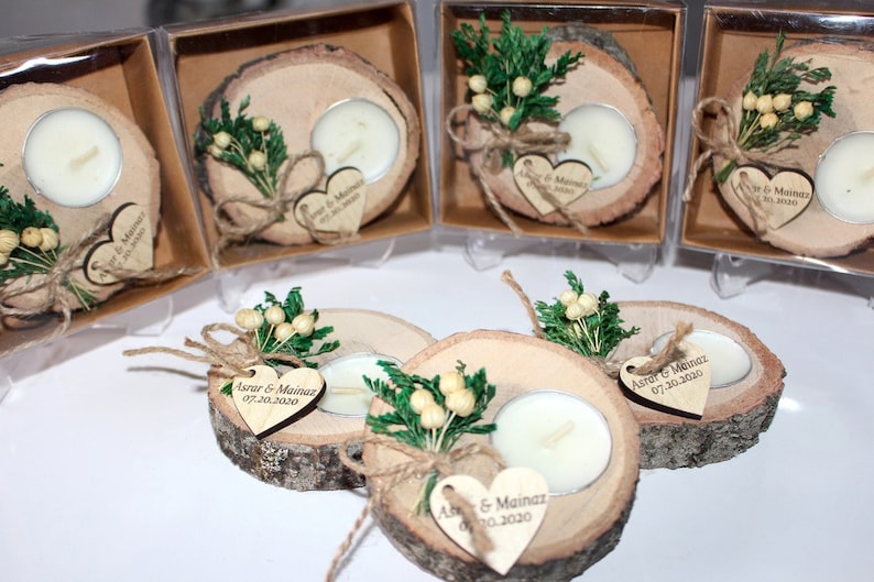 Wedding Party Favors for Guests in bulk Wedding Bulk Favors Wedding Rustic Favors Unique Favors Tealight Holders Thank You Favor image 7