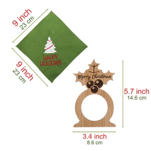 Christmas Napkin Rings Set, Serviette Rings, Christmas Table Decoration, Napkin Holder, Personalized Wooden Napkin Rings, Happy Holiday Favors, Christmas Bulk Favor, Happy New Year Gift, merry Christmas gift, Christmas coworker x-mas noel favors