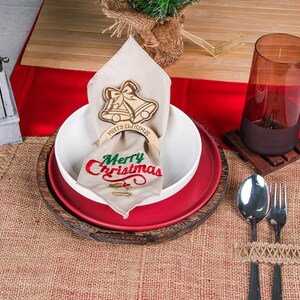 Christmas Napkin Rings Set, Serviette Rings, Christmas Table Decoration, Napkin Holder, Personalized Wooden Napkin Rings, Happy Holiday Favors, Christmas Bulk Favor, Happy New Year Gift, merry Christmas gift, Christmas coworker x-mas noel favors