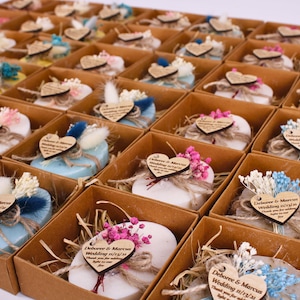 Sapone profumato per matrimonio sfuso, bomboniere personalizzate per gli ospiti, bomboniere per la doccia nuziale, regali di sapone, bomboniere per il matrimonio, sapone fatto a mano