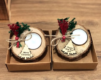 Christmas Gifts, Christmas Personalized Candle Favors, Christmas Rustic Favors, Happy New Year, Happy Holiday, Thanksgiving Custom Favors