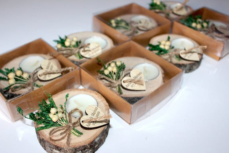Wedding Party Favors for Guests in bulk Wedding Bulk Favors Wedding Rustic Favors Unique Favors Tealight Holders Thank You Favor image 1