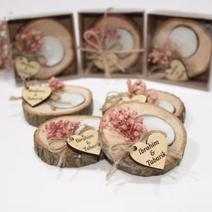 FREE SHIPPING 50 PCS Wedding Favors for Guests in bulk, Wedding Bulk Favors, Rustic Wedding Favors, Tealight Holders, Thank You Favors