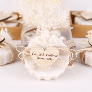 Wedding Scented Soap Bulk Personalized Favors for Guests Bridal Shower Soap favors Lavender Jasmine Rose Ocean Scents Floral Soap Favors image 9