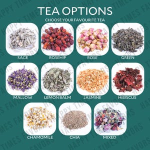 TEA TYPES
Wedding Tea Favors for Guests – Loose Leaf Herbal Tea Jars | Rustic Wedding Guest Gifts | Personalized Bridal Shower Favors | Tea Party Favors

Delight your guests with these charming Wedding Tea Favors – elegant glass jars filled with premium loose leaf herbal tea, personalized for your special day. These rustic favors are perfect for weddings, bridal showers, tea parties, or engagement celebrations, offering a thoughtful and aromatic thank-you gift your guests will truly enjoy.