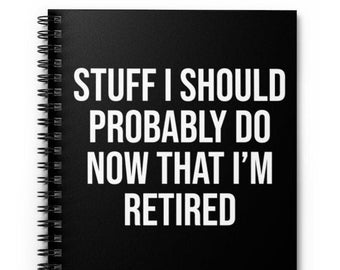 Retirement Gifts for Women Funny Notebook, Teacher Retirement Gift, Retirement Gift for Men, Retiree Gift, Boss Retiement