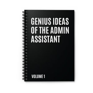 Administrative Assistant Day Gift, Funny Notebook for Admin Appreciation, Professional Present