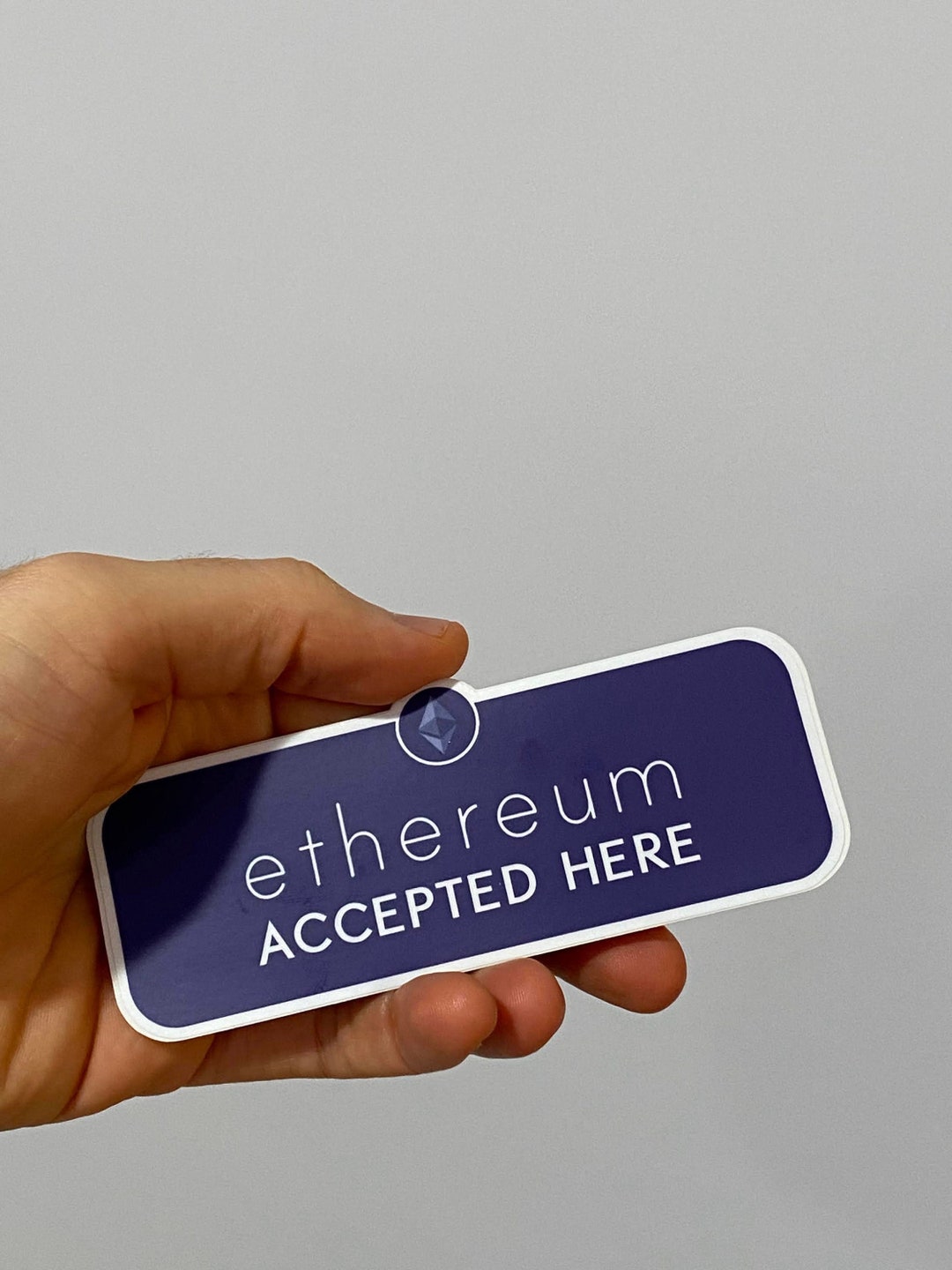 Ethereum Accepted Here Sticker - 5x2