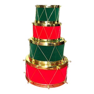Flocked Drum Stack of 4
