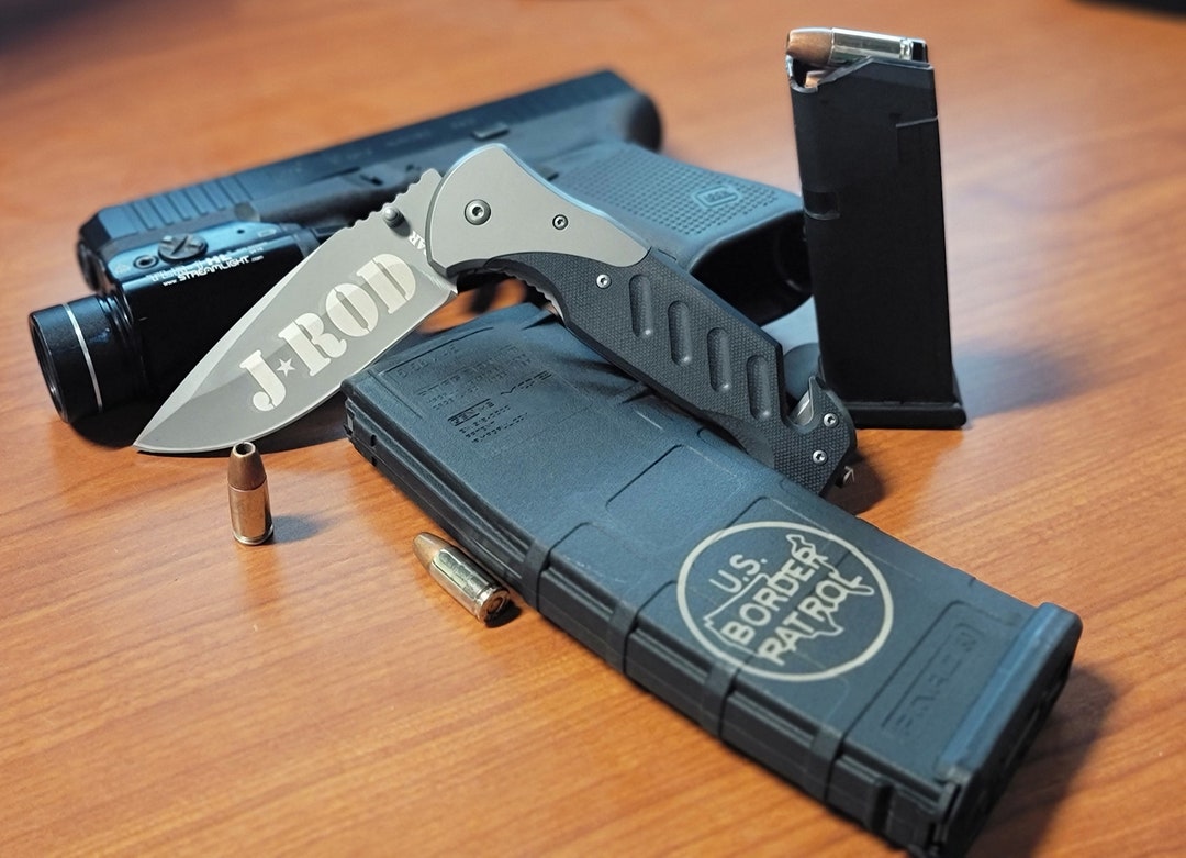 KABAR Folding Knife Etsy