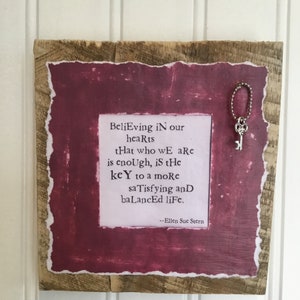 Believing Small Wooden Sign